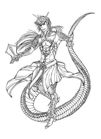 Sinbad Character Coloring Page